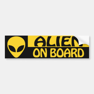 ALIEN AN BORD AUTOAUFKLEBER