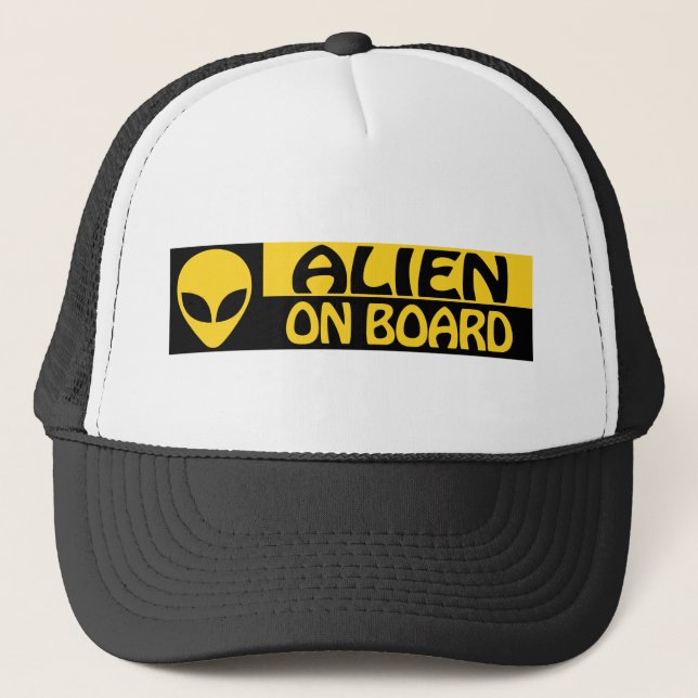 ALIEN AN BORD TRUCKERKAPPE (Vorderseite)