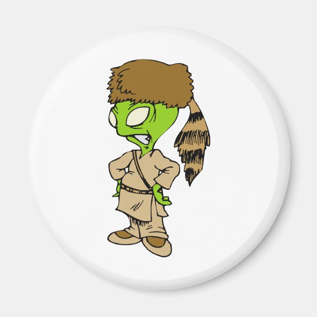 Alien an den Grenzen Magnet (Vorne)