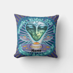 Alien-Anführer-Raumschiff Kissen
