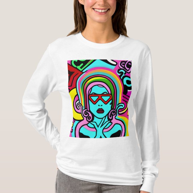 Alien Angela Sicodelico T-Shirt (Vorderseite)