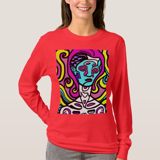Alien Angela Sicodelico T-Shirt (Vorderseite)