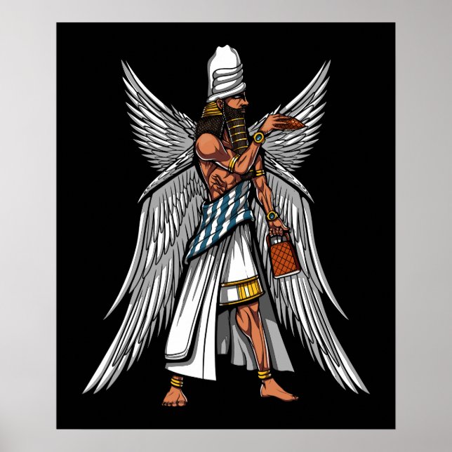 Alien Anunnaki God Alcient Sumerian King Poster (Vorne)