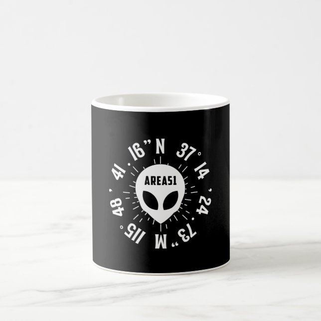 Alien Area 51 Head Ufo Außerirdischen Space Funny  Kaffeetasse (Mittel)