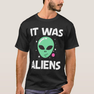 Alien Art Green Head Galaxy Weltraum T-Shirt