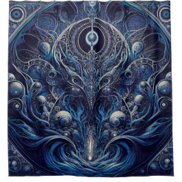 Alien Art Nouveau Duschvorhang