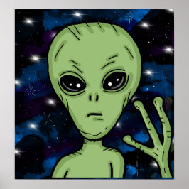 Alien Art Ufology Poster
