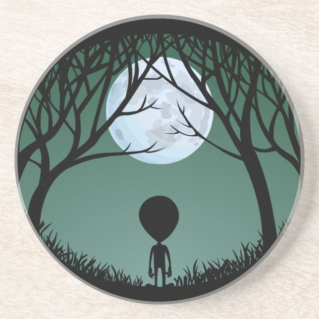 Alien Art Untersetzer Extraterrestrische Geschenke (Vorne)