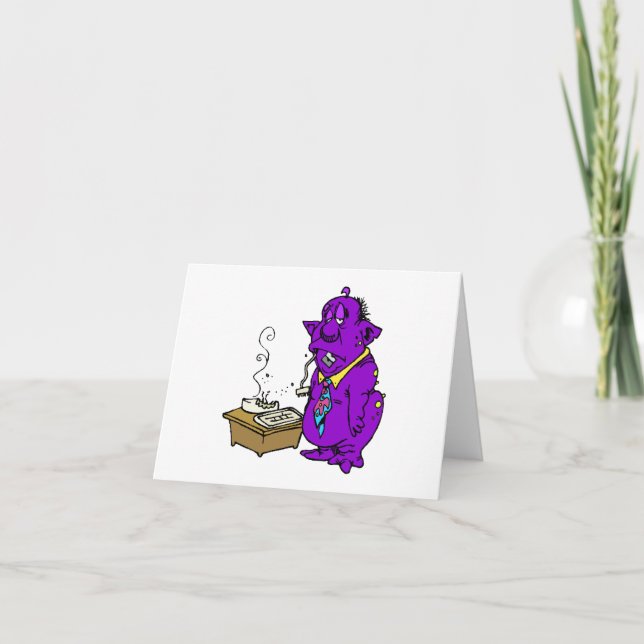 Alien aß meinen Computer Karte (Vorderseite)