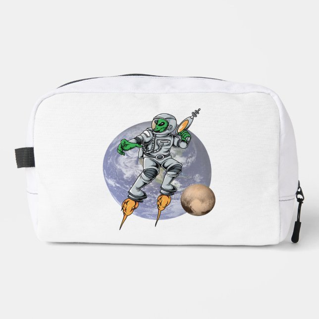 Alien Astronaut Waschbeutel (Vorderseite)