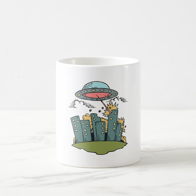 Alien Attack Kaffeetasse (Mittel)