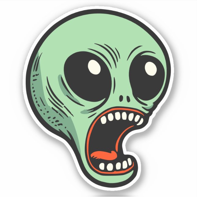 Alien Aufkleber (Vorderseite)