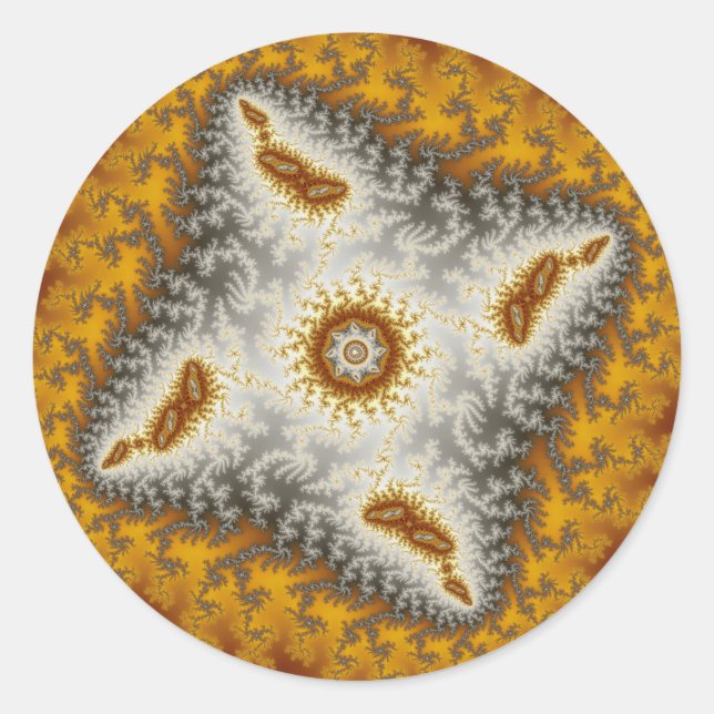 Alien - Aufkleber für Fraktale (Vorderseite)