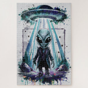 Alien aus UFO Puzzle