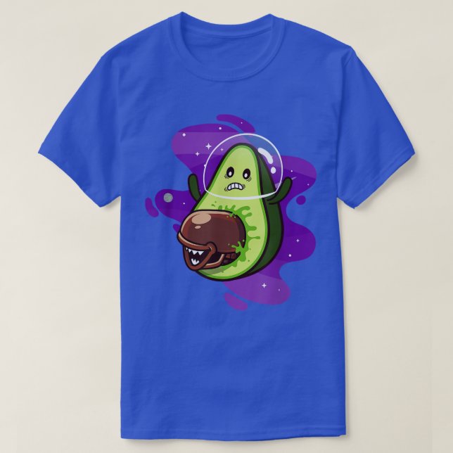 Alien Avocado Guacamole Fan T-Shirt (Design vorne)