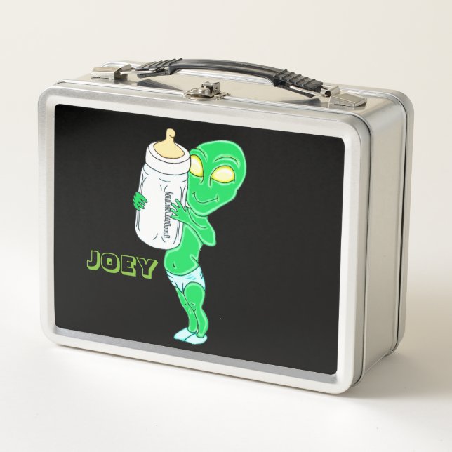 Alien Baby Boy Metall Lunch Box (Vorderseite)