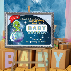 Alien Baby Dusche Willkommenspender Poster