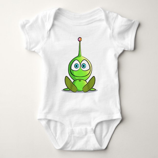 Alien Baby Strampler (Vorderseite)