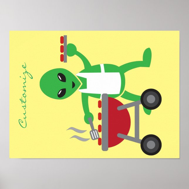 Alien Barbecue Cookout Thunder_Cove Poster (Vorne)