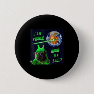 Alien Bble Lustiger Brainrot Hund Meme Raum Ich Bi Button