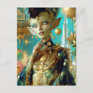 Alien Beauty - Lepjinda Postkarte