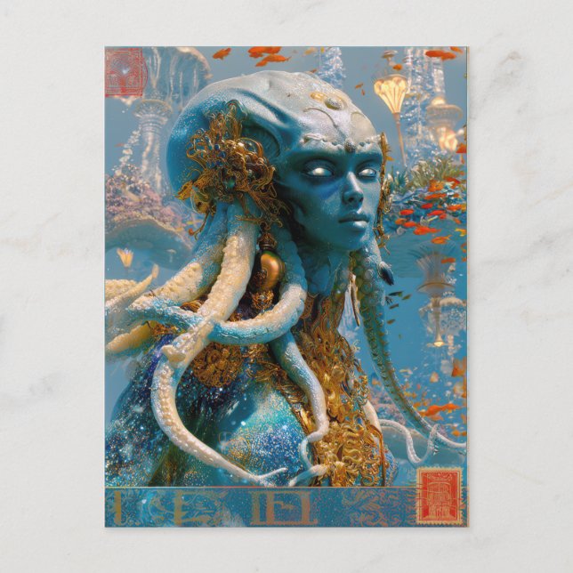 Alien Beauty - Octavia Postkarte (Vorderseite)