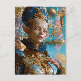 Alien Beauty - Sclar Postkarte