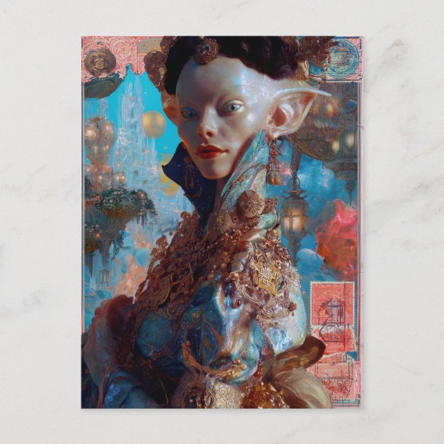 Alien Beauty - Themule Postkarte (Vorderseite)