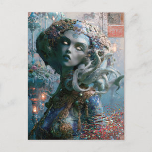 Alien Beauty - Wavelett Postkarte