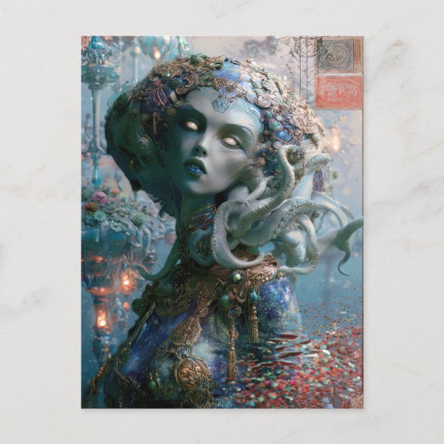 Alien Beauty - Wavelett Postkarte (Vorderseite)