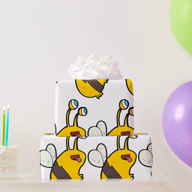 Alien Bee Geschenkpapier (Von Creator hochgeladen)