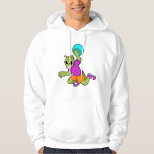 Alien beim Handballspieler mit Handball Hoodie
