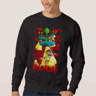 Alien Bekleidung Außerirdischen Apparel Glaube Sweatshirt