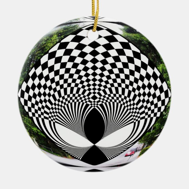 Alien BEM sieht dich an! Keramik Ornament (Vorne)