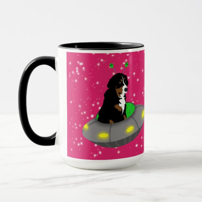Alien Bernese Mountain Dog Tasse (Links)