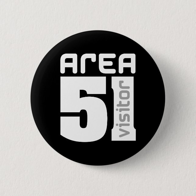 Alien-Besucher des Bereichs-51 Button (Vorderseite)