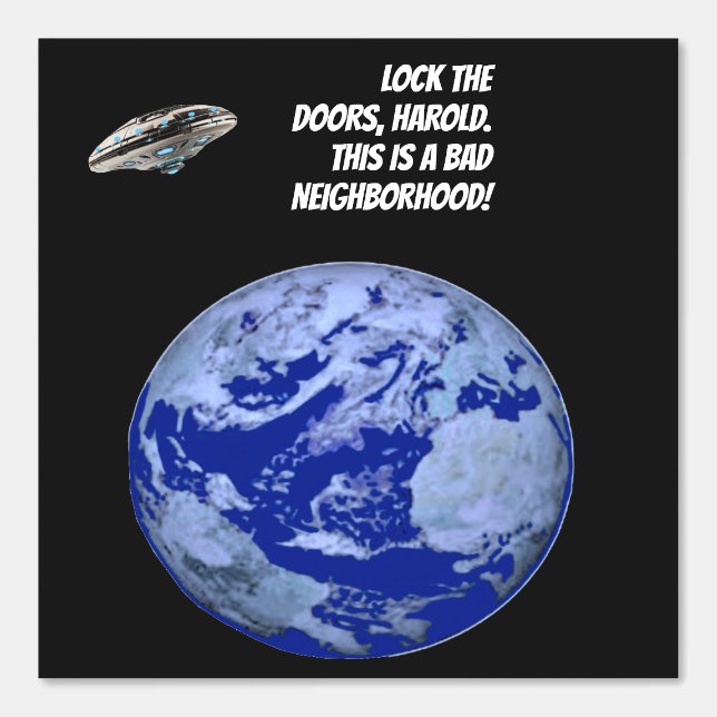 Alien Besucher Tapete (Vorderseite)