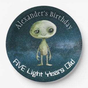Alien Birthday Party Pappteller