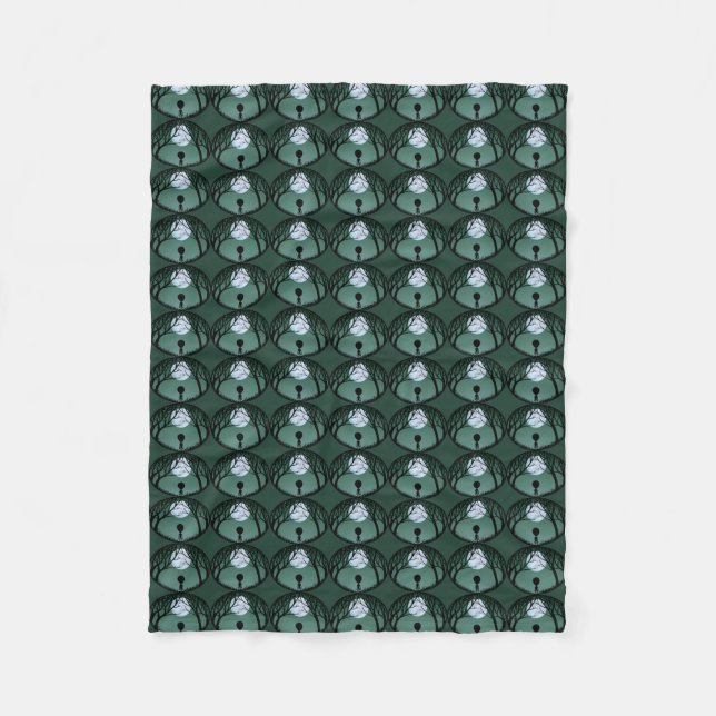 Alien Blanket Niedlich Alien Gray Art Fleece Blank (Vorderseite)