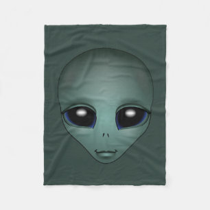 Alien Blanket Niedlich Alien Gray Art Fleece Blank
