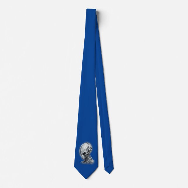 Alien Blue Krawatte (Vorderseite)