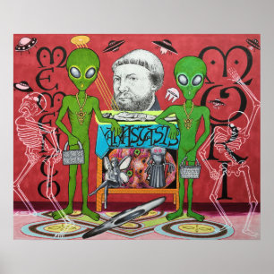 Alien Botschafter (Hommage an Hans Holbein) Poster