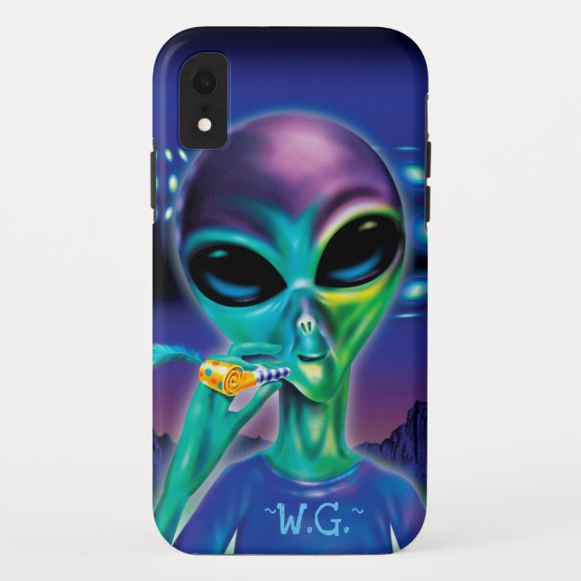 Alien 'Bring mich zu deinem Party', benutzerdefini Case-Mate iPhone Hülle (Rückseite)