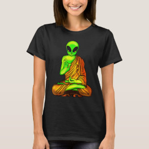 Alien Buddha Extra Terrestrische Verschwörungsinva T-Shirt