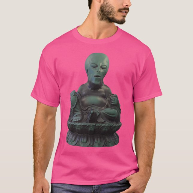 Alien Buddha Ufo T-Shirt (Vorderseite)