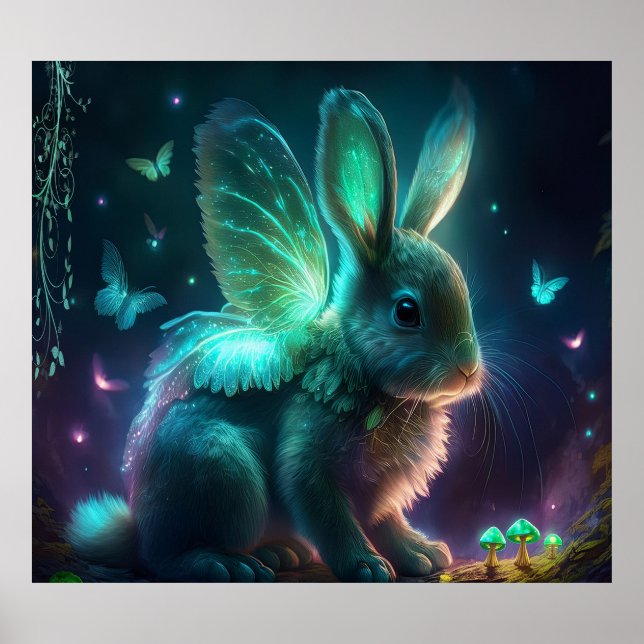 Alien Bunny Poster (Vorne)