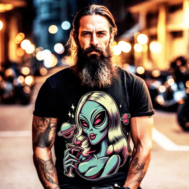 Alien Button T-Shirt (Von Creator hochgeladen)