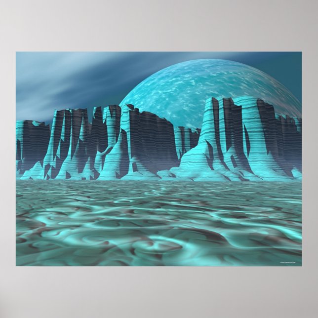 Alien Canyonlands Poster (Vorne)
