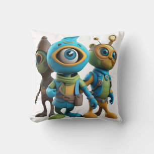Alien Cartoon-Themen-Wurfkissen Kissen