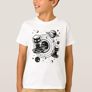 Alien Cat Cats Ufo Space Kitten Haustiere Geschenk T-Shirt